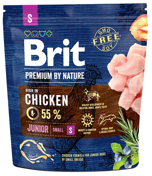 BRIT Premium by Nature Junior S Корм для молодых собак мелких пород (1 кг) зоомагазине gavgav-market