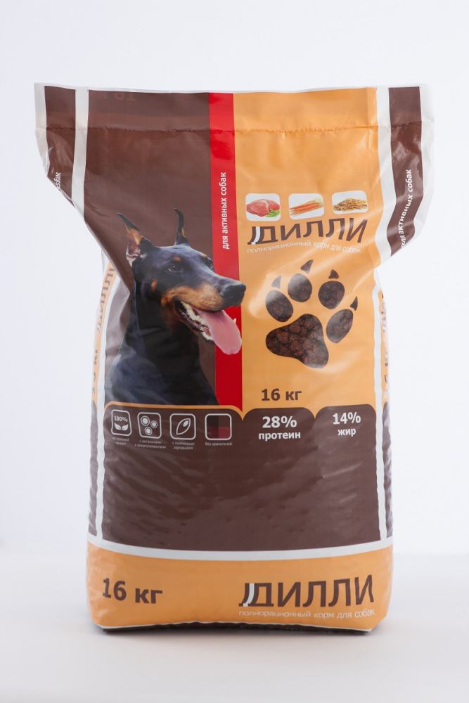 Дилли - Корм для активных собак (16 кг) зоомагазине gavgav-market