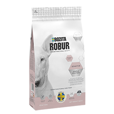 BOZITA ROBUR Sensitive Salmon & Rice Сбалансированный сухой корм для взрослых собак с чувствительным пищеварением,12,5кг зоомагазине gavgav-market