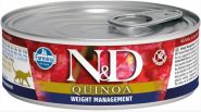 Farmina N&D Quinoa Weight Management Консервы для кошек с киноа, для контроля веса 80 гр