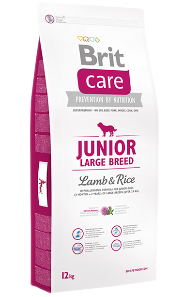 BRIT Care Junior Large Breed Lamb&Rice Для щенков и молодых собак крупных пород с ягненком и рисом (3 кг) зоомагазине gavgav-market