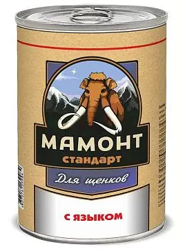 Мамонт Стандарт с Языком для щенков всех пород 0,97 кг зоомагазине gavgav-market