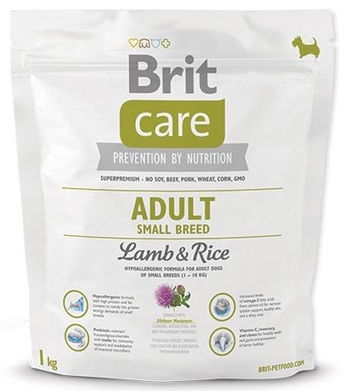 BRIT Care Adult Small Breed Lamb&Rice Для взрослых собак мелких пород с ягненком и рисом (1 кг) зоомагазине gavgav-market