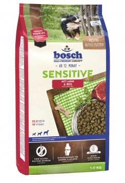 Bosch Sensitive Lamb & Riсe Полнорационный корм для собак, склонных к аллергии (1 кг) зоомагазине gavgav-market