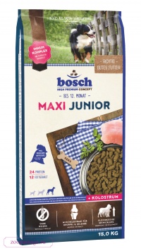 Bosch Junior Maxi Полнорационный корм для щенков гигантских и крупных пород (15 кг) зоомагазине gavgav-market