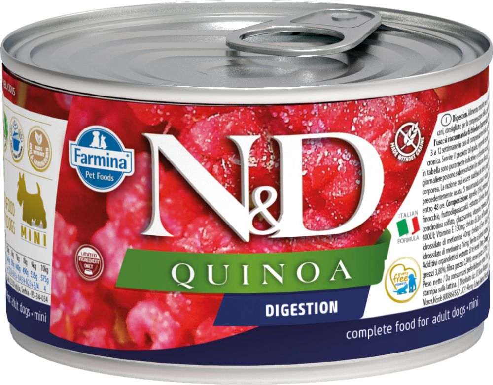 Farmina N&D Quinoa Консервы для собак мелких пород с киноа, для поддержки пищеварения 140г зоомагазине gavgav-market