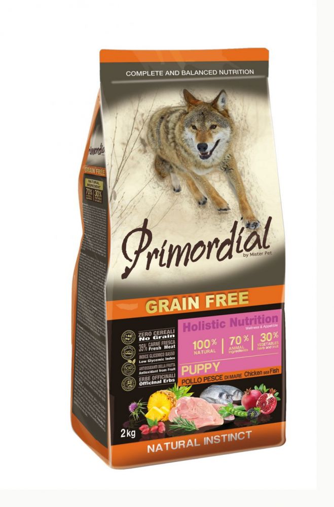 Primordial Grain Free Puppy Сухой корм для щенков, с курицей и рыбой. 2 кг зоомагазине gavgav-market