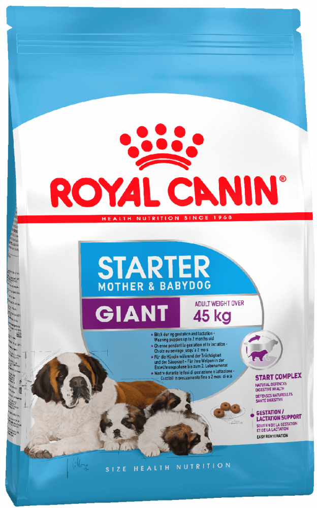 Royal Canin Giant Starter Корм для щенков до 2 месяцев, беременных и кормящих сук (15 кг) зоомагазине gavgav-market