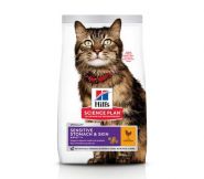 Hill's Feline Adult Sensitive Stomach and Skin - Для кошек с чувствительным желудком и кожей (7 кг)