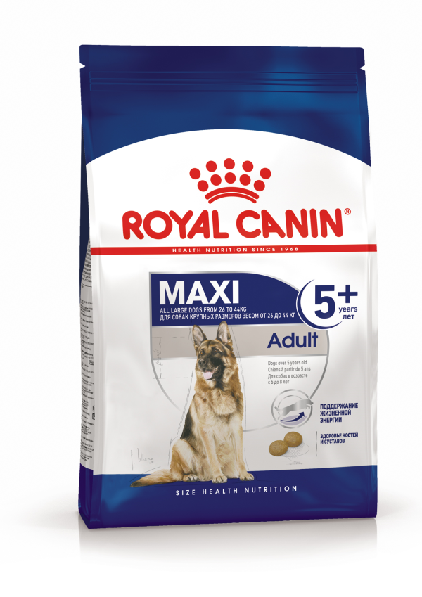 Royal Canin Maxi Adult 5+ Корм для собак крупных размеров старше 5 лет (4кг) зоомагазине gavgav-market