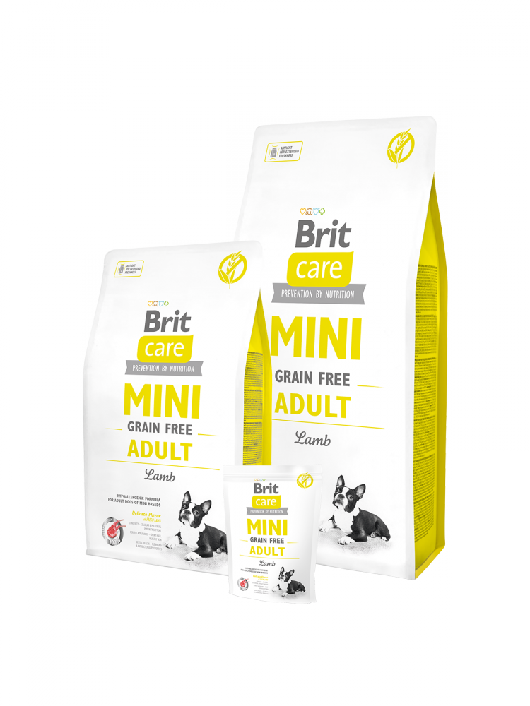 Brit Care Mini Grain Free Adult для взрослых собак миниатюрных пород 2кг зоомагазине gavgav-market