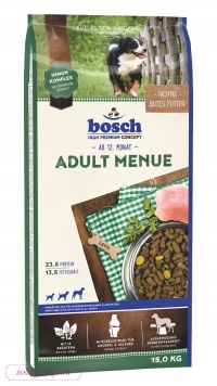 Bosch Adult Menue Полнорационный корм для взрослых собак (15 кг) зоомагазине gavgav-market