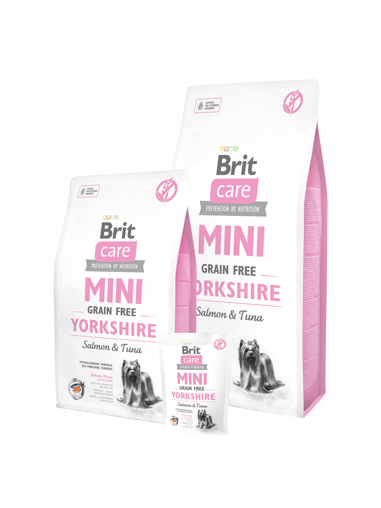 Brit Care Mini Grain Free Yorkshire корм для йоркширских терьеров 2кг зоомагазине gavgav-market
