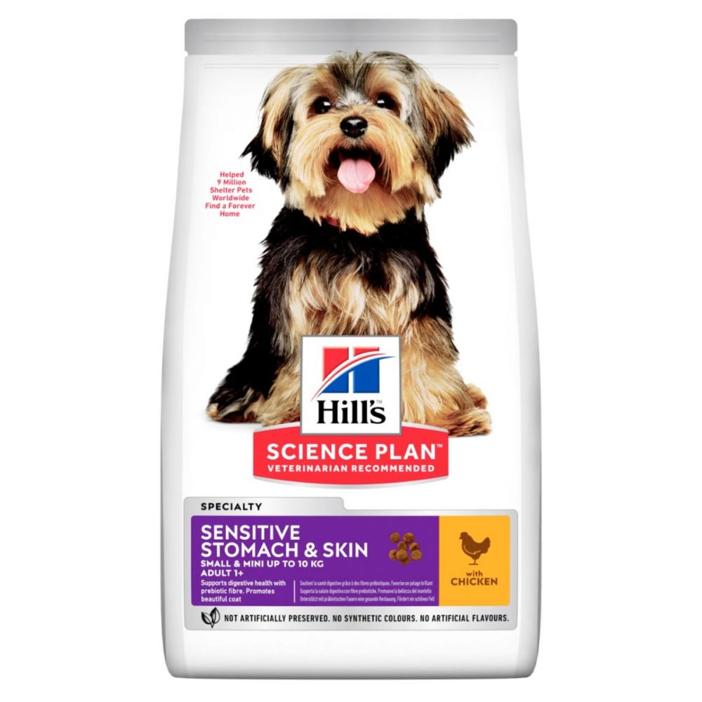 Hill's Canine Adult Small & Miniature Sensitive Stomach & Skin - Для собак миниатюрных пород с чувствительным пищеварением (3 кг) зоомагазине gavgav-market