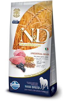 N&D Dog Low Grain Lamb & Blueberry Medium/Maxi Adult Низкозерновой корм для взрослых собак средних и крупных пород Ягненок/черника (12 кг) зоомагазине gavgav-market