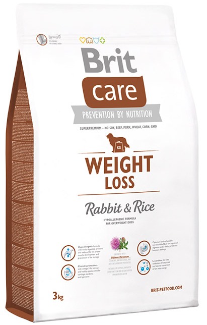 BRIT Care Weight Loss Rabbit&Rice Для собак всех пород с избыточным весом (кролик/рис) (3 кг) зоомагазине gavgav-market