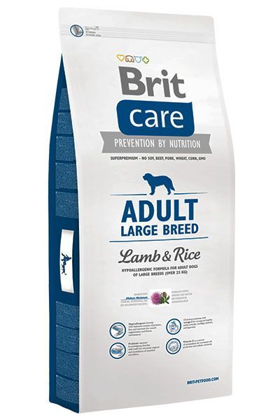 BRIT Care Adult Large Breed Lamb&Rice Для взрослых собак крупных пород с ягненком и рисом (12 кг) зоомагазине gavgav-market