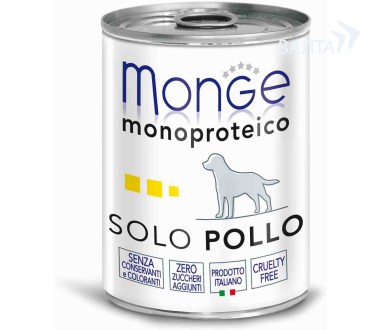 Monge Dog Monoproteico Solo Паштет для собак из курицы (400 г) зоомагазине gavgav-market