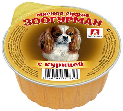 Зоогурман Мясное Суфле для собак "Курица" 100 гр зоомагазине gavgav-market