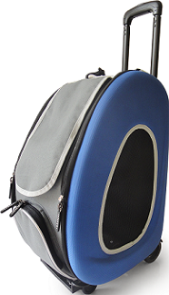 Ibiyaya Складная сумка 3 в 1 (сумка, рюкзак, тележка) синяя Ibiyaya Складная сумка 3 в 1 (сумка, рюкзак, тележка) синяя