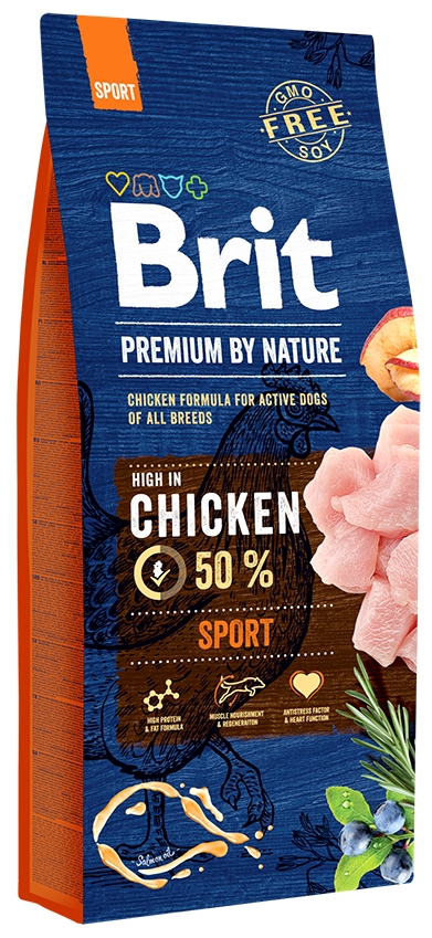 BRIT Premium by Nature Sport Корм для собак всех пород с высокими затратами энергии (15 кг) зоомагазине gavgav-market