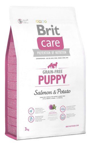 BRIT Care Puppy Salmon&Potato Для щенков и юниоров всех пород с лососем и картофелем (3 кг) зоомагазине gavgav-market