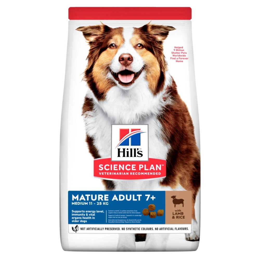 Hill's Canine Science Plan Mature Adult 7+ Lamb & Rice - Для собак старше 7 лет с ягненком и рисом (2,5 кг) зоомагазине gavgav-market