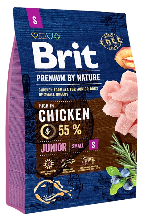 BRIT Premium by Nature Junior S Корм для молодых собак мелких пород (3 кг) зоомагазине gavgav-market