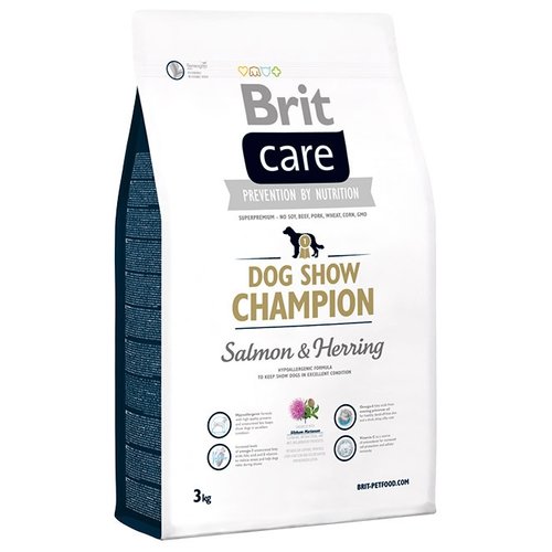 BRIT Care Dog Show Champion Salmon&Herring Для выставочных собак всех пород с лососем, сельдью и рисом (3 кг) зоомагазине gavgav-market