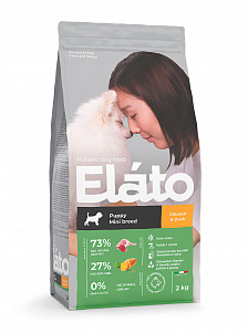 Elato Holistic Puppy Mini Chicken & Duck Корм для щенков мелких пород с курицей и уткой 500гр зоомагазине gavgav-market