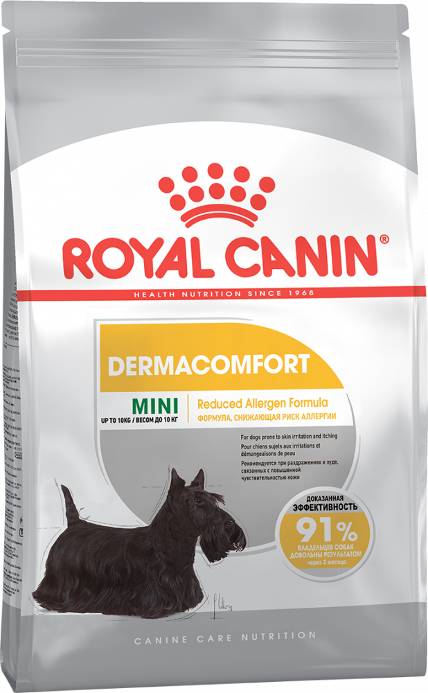 Royal Canin Mini Dermacomfort Корм для собак мелких размеров с раздраженной и зудящей кожей, 3 кг зоомагазине gavgav-market
