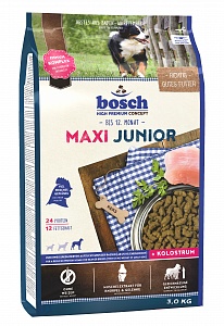 Bosch Junior Maxi Полнорационный корм для щенков гигантских и крупных пород (3 кг) зоомагазине gavgav-market