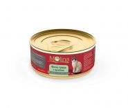Molina Консерва для кошек Филе тунца с крабами в соусе. 80г
