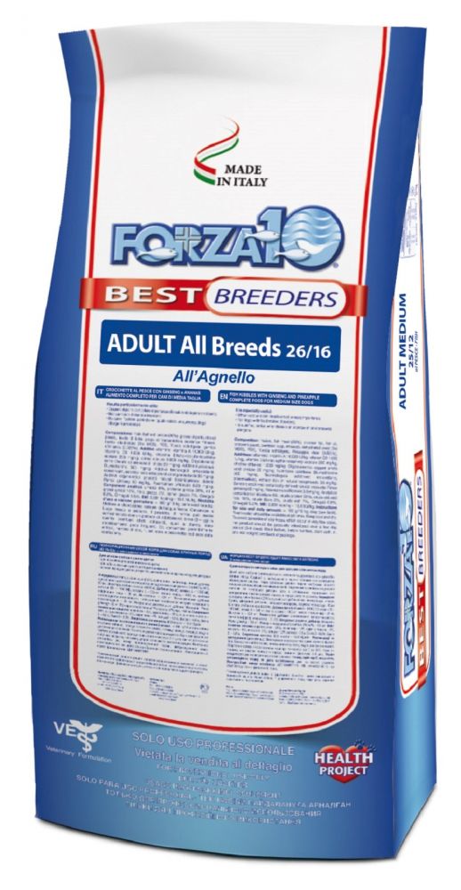 Forza10 Best Breeders Adult All Breeds all'Agnello Корм для взрослых собак всех пород с ягненком (20 кг) зоомагазине gavgav-market