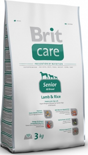 BRIT Care Senior All Breed Lamb&Rice Для пожилых собак всех пород с ягненком и рисом (3 кг) зоомагазине gavgav-market
