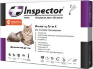 Инспектор Тотал К Капли от внешних и внутренних паразитов для кошек 8-15 кг