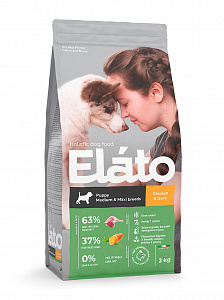 Elato Holistic Puppy Medium & Maxi Chicken & Duck Корм для щенков средних и крупных пород с курицей и уткой 2 кг зоомагазине gavgav-market