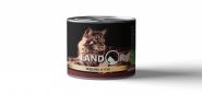 LANDOR Turkey and Duck for Cats Консерва для  кошек с индейкой и уткой, 200 гр