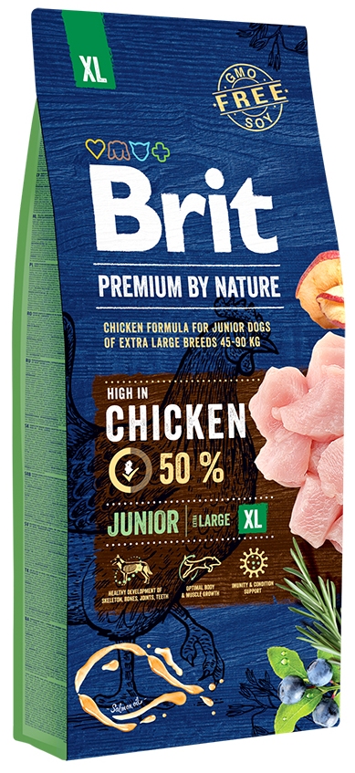 BRIT Premium by Nature Junior XL Корм для молодых собак очень крупных пород (15 кг) зоомагазине gavgav-market