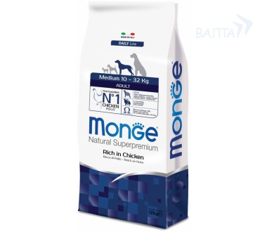 Monge Dog Daily Line Medium Adult Корм для взрослых собак средних пород (12 кг) зоомагазине gavgav-market