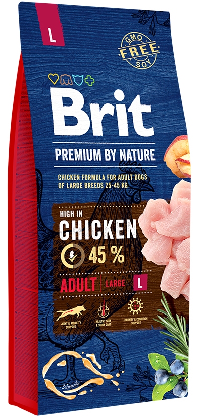 BRIT Premium by Nature Adult L Корм для взрослых собак крупных пород (15 кг) зоомагазине gavgav-market