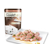 Gourmet A la Carte - С лососем a la Florentine со шпинатом, цуккини и зеленой фасолью (85 г)