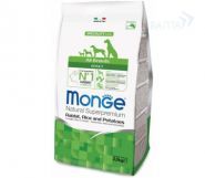 Monge Dog Speciality Line All Breeds Adult Rabbit, Rice & Potatoes Корм для собак всех пород с кроликом, рисом и картофелем (2,5 кг) зоомагазине gavgav-market