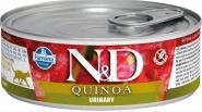 Farmina N&D Quinoa Urinary Консервы для кошек с уткой и киноа, для профилактики МКБ 80 гр