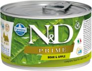Farmina N&D Prime Консервы для собак мелких пород, кабан и яблоко 140г зоомагазине gavgav-market