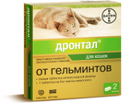 Дронтал Таблетки от гельминтов для кошек (2 шт./уп.)