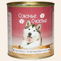 Собачье счастье Баранина с потрошками в желе (750 г) зоомагазине gavgav-market