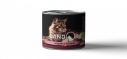 LANDOR Turkey with Cranberries for Cat Консерва для стерилизованных кошек с индейкой и клюквой, 200 гр