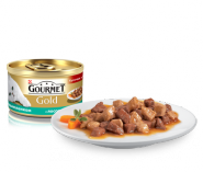 Gourmet Gold - Кусочки в подливке (с лососем и цыпленком) (85 г)