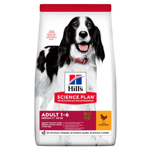 Hill's Canine Adult Medium Chicken - Для собак средних пород с курицей (2,5 кг) зоомагазине gavgav-market